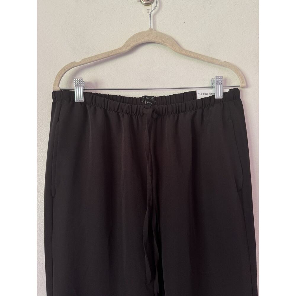 NWT Ann Taylor The Pull On Wide Leg Pants Black Size Small - Picture 4 of 7